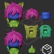 rendu_decoupe_mydei_face.jpg Cute chibi - Mydei HSR ( + cat ears Version)