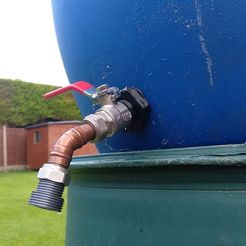 1.jpg Free STL file Water Butt Tap Thread・3D printable design to download