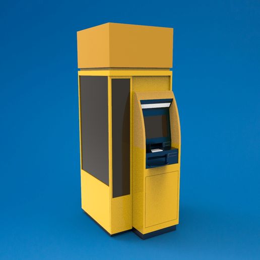 STL file ATM BANK MACHINE 🏧 ・Model to download and 3D print・Cults