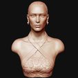 08.jpg Bella Hadid portrait sculpture 3D print model