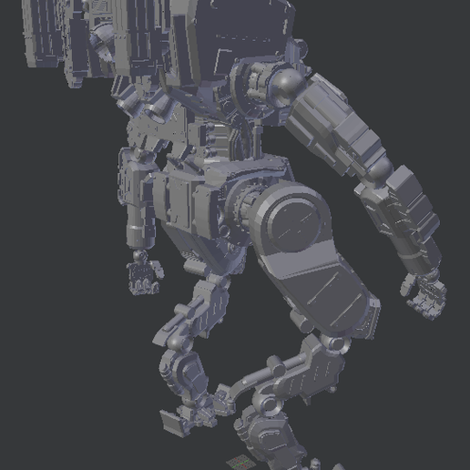 STL file BT 7274 Titanfall Mech・Template to download and 3D print・Cults