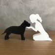 WhatsApp-Image-2023-01-06-at-10.14.27-1.jpeg Girl and her Pit bull (tied hair) for 3D printer or laser cut