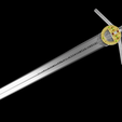 Preview02.png Geralt Steel Sword - Netflix Version 3D print model