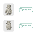 3.png Lucky Leprechaun Duo STL File | Low Poly St. Patrick's Day 3D Print Bundle | Irish Gnome Figurines (With & Without Cane)