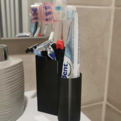 3.jpg Free STL file Toothbrush holder・3D printing template to download
