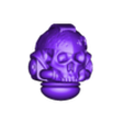 4.stl Battle Damaged Skeleton Space Heads
