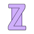 v6 - Letter_Z-1.STL Puzzle ABC (Alphabet word learning)