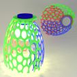 3d-fabric-jean-pierre-trilampshade-Lt.jpg STL file Tri-Lampshade・3D printable design to download
