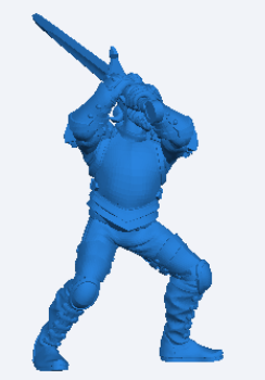 Human Male Fighter 6 Long Sword 3D model