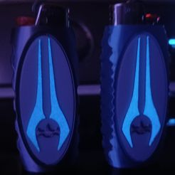 halo3.jpg STL file Bic Lighter Case (HALO)・3D printing design to download