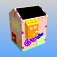 Bizihouse_3D-Model-Render-3.jpeg Small Childrens Didactic Model House For Laser Cutter-Engraver or CNC Router