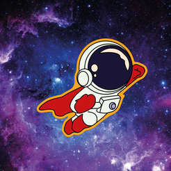 Кос-1.png Astronaut cookie cutter Stl file