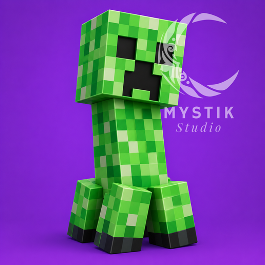 Zombie Blocky Mob Figure 3D Model – Minecraft Universe 3D Print File