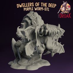 PurpleWorm_STL.jpg Purple Worm - Dwellers of the Deep