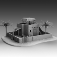 1.png Egyptian Architecture - Two Story house with trees