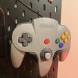 IMG_1542.jpg IKEA Skadis - Nintendo 64 Controller Pegboard Mount