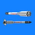 front.jpg 82 cm 1:72 Proton rocket with Zarya module scale model kit