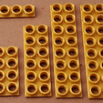 femalePlates.png Montini building bricks Female Plate Set (Lego Compatible)