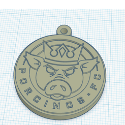 Porcinos.png PORCINOS FC Logo Key Ring