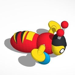 buzzy_bee_nz_toy.jpg Бесплатный 3D файл Пчелка Баззи (игрушка NZ)・Дизайн 3D принтера для загрузки