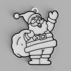 tinker.png Santa Claus Christmas , key ring - pendant - earring