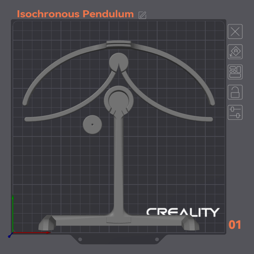 Print_Layout.png Isochronous Pendulum Desk Toy (Constant Period/Cycloidal/Tautochronous Pendulum)