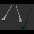 Broom.JPG Witch Pinup - Pumpkin 3D print model
