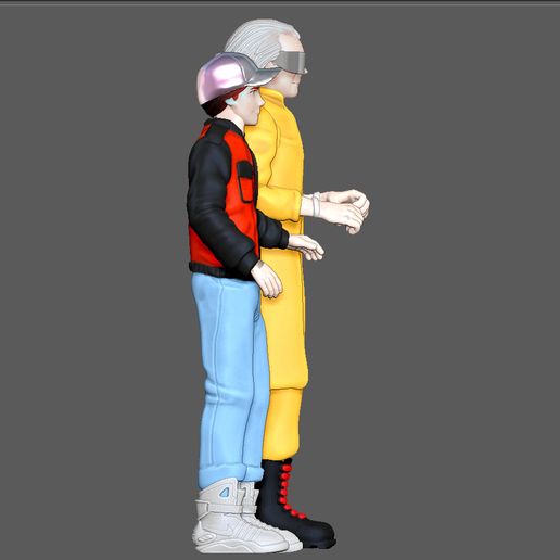 4.jpg MARTY MCFLY DOC EMIT BROWN stand BACK TO THE FUTURE 2 FIGURINE MINIATURE 1:24 3D PRINT