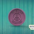 psg.jpg Fichier STL PSG Paris Saint Germain Coupe-cookie・Design à télécharger et à imprimer en 3D