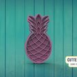 anana.jpg Fichier STL Anana Ananas Coupeur de biscuits・Modèle pour imprimante 3D à télécharger