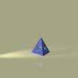 render_1.64.jpg Pirámide abstracta de celosía triangular - Arte geométrico imprimible en 3D