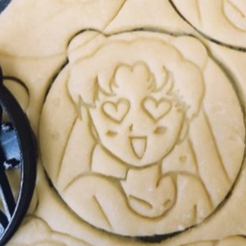 zjcnvcd.png Archivo STL Usagi enamorada cortador de galletas・Diseño imprimible en 3D para descargar