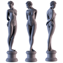 001.png Datei STL Frau Statue・Modell für 3D-Druck zum herunterladen