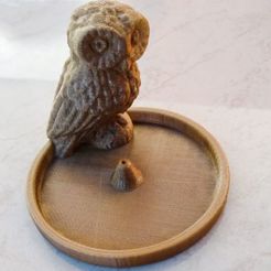 lechuza_holder.JPG STL file incense holder owl・Design to download and 3D print