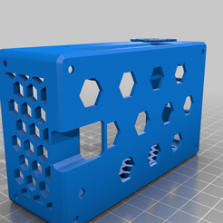 Hyperpixel-PI4-Ventilated_with_dual_Fan.png Free STL file ONE PIECE VENTILATED COVER FOR HYPERPIXEL DUAL FAN WITH RP-4・3D printing design to download