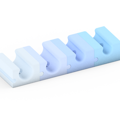 Cable clip assembly.png Archivo STL gratis Clips modulares para cables・Modelo imprimible en 3D para descargar