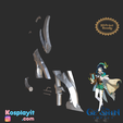 Kosplayit 1S) RotoT ay Genshin Impact - Elegy For The End Bow - Digital 3D Model Files