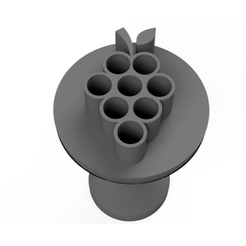UVA.png Archivo STL CARIMBO PARA BRIGADEIRO DE FRUTA - UVA・Objeto para impresora 3D para descargar