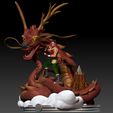 Preview02.jpg Shang Chi and Dragon Diorama - Marvel 3D print model