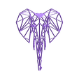 54.NewElephant.stl STL file Elephant II Wall Sculpture 2D・3D print design to download