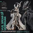 Vus-1.jpg Vus - Spear Maiden to Morrigan - Deity Fight Club - PRESUPPORTED - Illustrated and Stats - 32mm scale