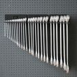016_Foto_11.jpg XXL Combination Spanner Set 26pcs metric 6-32 mm Wall Holder 016 I for screws or peg board