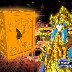Sin título-1.jpg Free STL file saint seiya piscis box V2・Template to download and 3D print