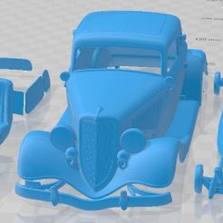 Ford-Coupe-1934-Partes-1.jpg 3D file Ford Coupe 1934 Printable Car・3D print object to download