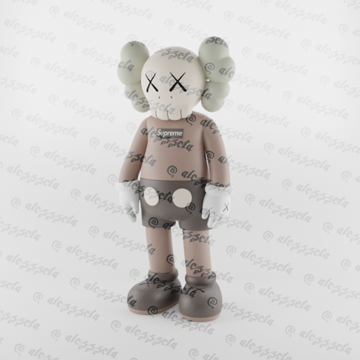 ラウンド  STL file Kaws x Supreme 2 🎨 (OBJ)・3D printing idea to 帽子