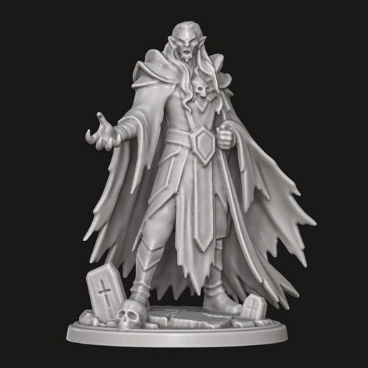 🧛 Ancient Vampire - DnD Tabletop Miniature・ STL File for 3D printing・Cults