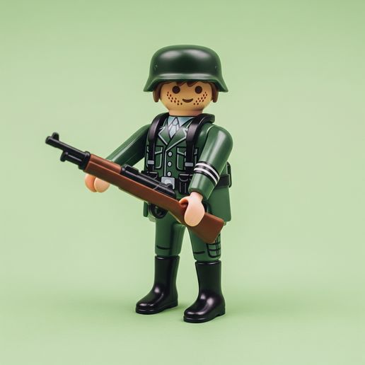 PLAYMOBIL PERSONNALISÉ SOLDAT WAFEN (BERLIN-1945) REF-0588