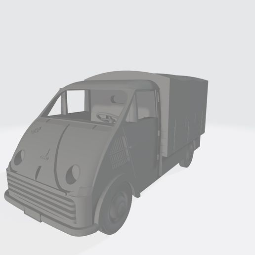 DKW Schnellaster mit Pritsche als  Bausatz  in H0 1:87 Version 1 3D model