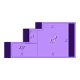 X3-Y3_Case.stl Difference of Two Cubes: x^3 – y^3 = (x-y)(x^2+xy+y^2)