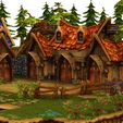 8.jpg MIDDLE AGES MEDIEVAL PEASANT FIELD TOWN TREES HOUSE TERRAIN 3D MODEL